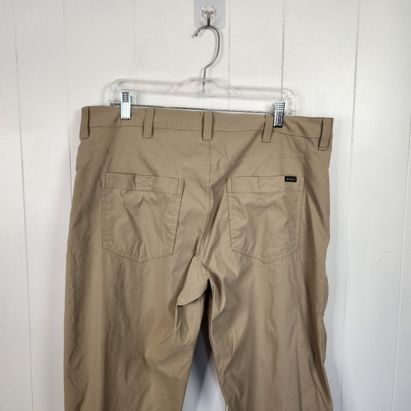 Eddie Bauer Mens Tech Pants Beige Tan Size 38x30 Hiking Outdoors UPF50 Active - Picture 5 of 11